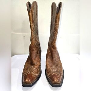 Size 9.5 B Women's ARIAT Round Up D Wingtip Toe Western Boots 10015290 Sandstorm